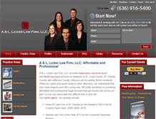 Tablet Screenshot of lickerlawfirm.com